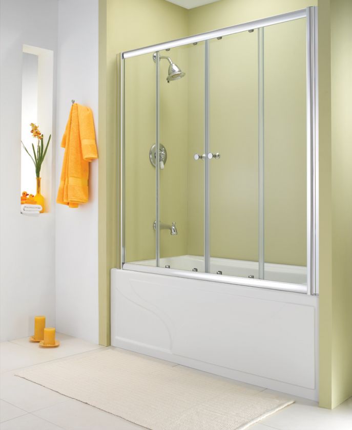 Banyo Amalfi Tub Bain, Frameless Sliding Tub Enclosures  