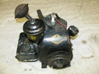   Vintage Briggs & Stratton Brass Tag WI Small Gas Mini Bike Engine