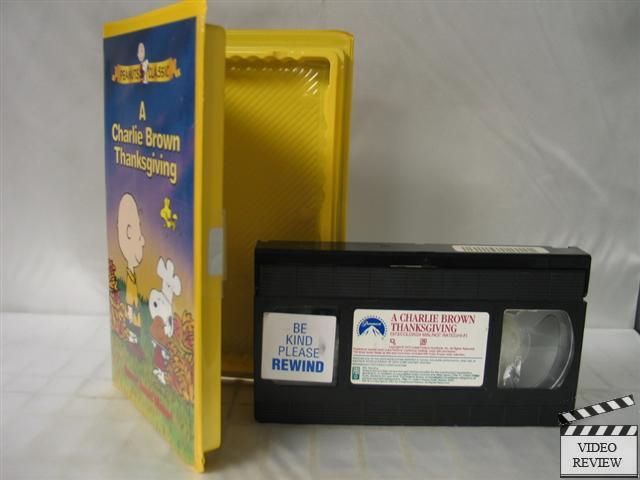 Charlie Brown Thanksgiving VHS Peanuts 097361537139  