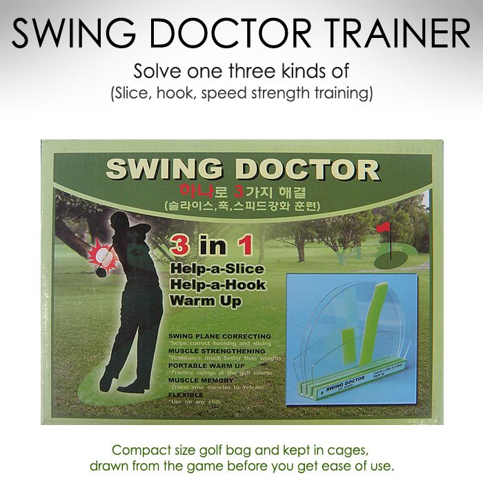 New Golf Swing Doctor Trainer Slice Hook Speed Strength Training Free 