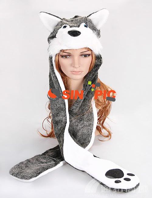 HOT Gift   Fashion Party Animal Fancy Dress Costume Hat Cap Gloves 