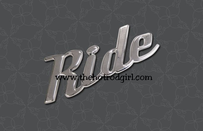 RIDE Chrome Smart Script Emblem for Hot Rod  