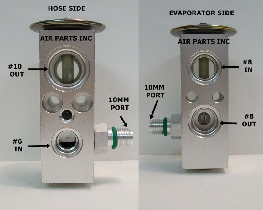 Navistar International A/C Block Expansion Valve with 10mm Port  