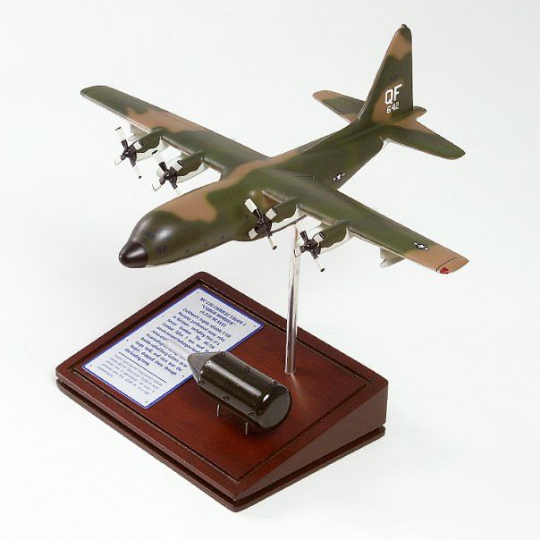 MC 130 COMBAT TALON I USAF TRANSPORT WOOD MODEL PLANE  