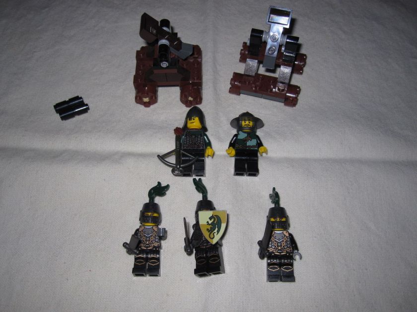 LEGO 5 Minifig LOT KNIGHTS Kingdoms # 7946 CASTLE WEAPONS SOILDER 