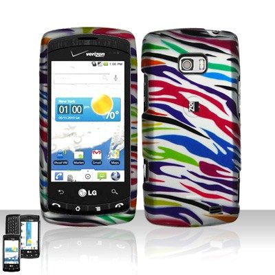 LG Ally VS740 Colorful Zebra Hard Case Phone Cover New  