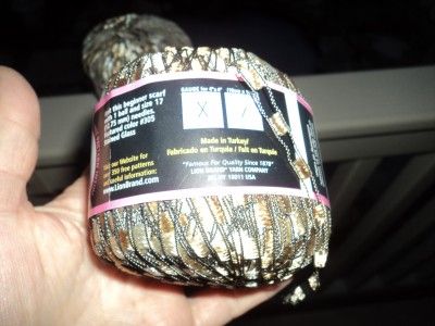 Lion Brand Yarn Trellis Shimmering Lacy Ribbon Yarn In Champagne 