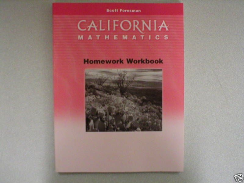 Scott Foresman California Mathematics workbk 0328008753  