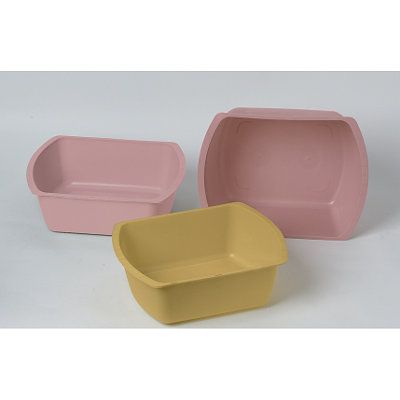 New Medline Rectangular Wash Basins Mauve 8 quart  