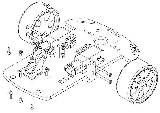   Kits New Version    with Speed encoder Battery Box, Arduino car  