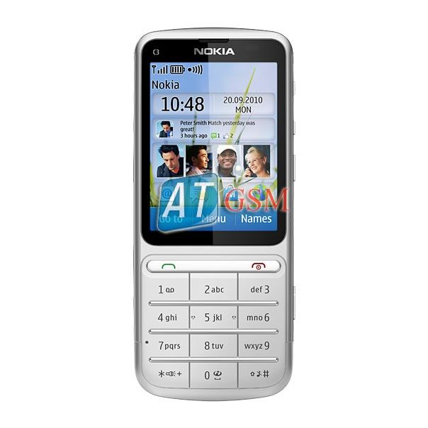 NEW Nokia C3 01 5MP Silver Touch & Type UNLOCKED Phone 758478023938 