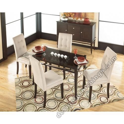 Ashley Newbold 5pc Glass Dining Table Set D351  