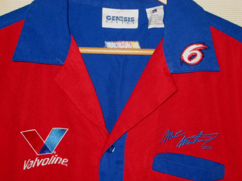 MARK MARTIN #6 VALVOLINE PIT CREW SHIRT  LNWOT  L  