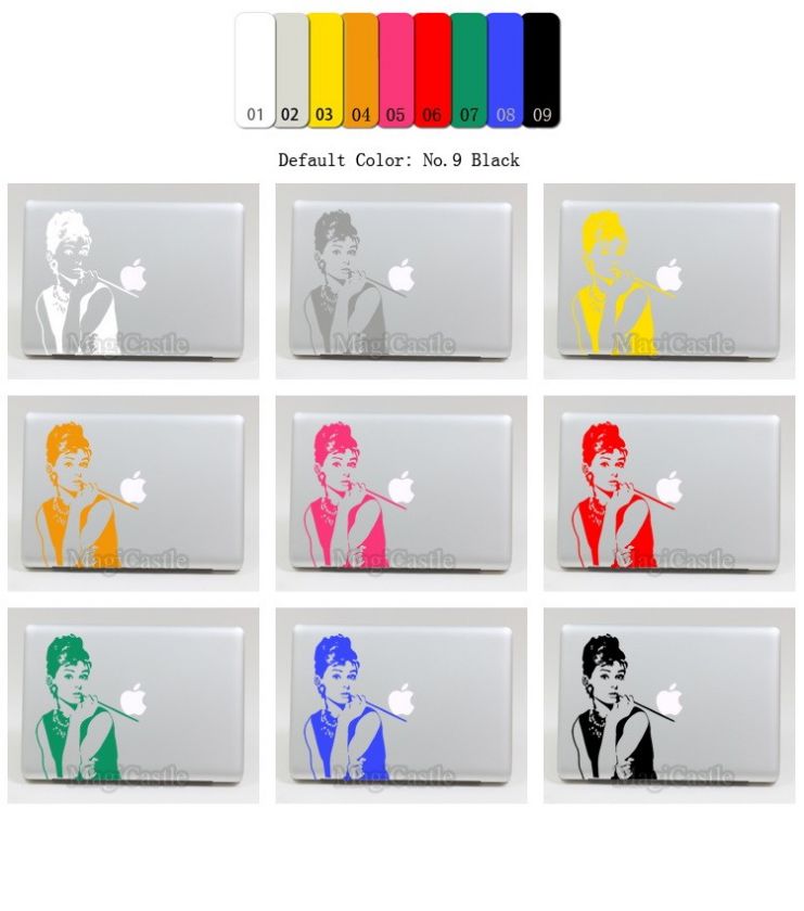 Audrey Macbook Air Pro Laptop Vinyl Decal Skin Sticker  