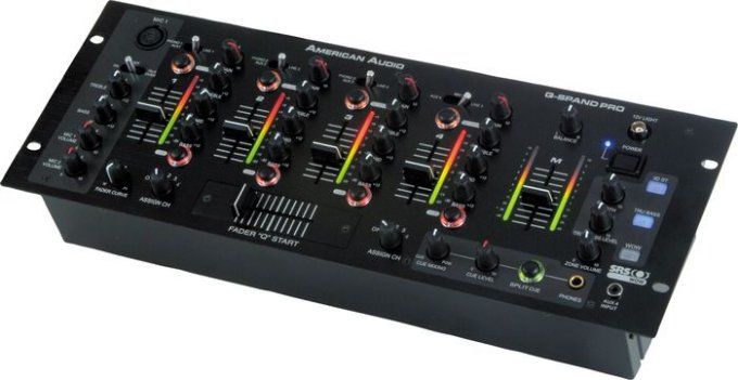 AMERICAN AUDIO Q SPAND PRO 4 Channel DJ PA Mixer 19  