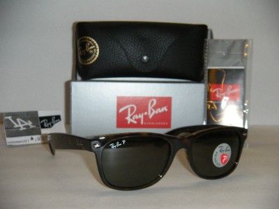 RAY BAN RB2132 902/58 55MM POLARIZED NEW WAYFARER TORTOISE W/ GREY 