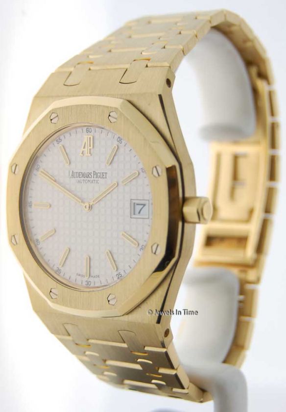 Audemars Piguet Royal Oak Jumbo Automatic 18k Gold Box & Papers JEWELS 