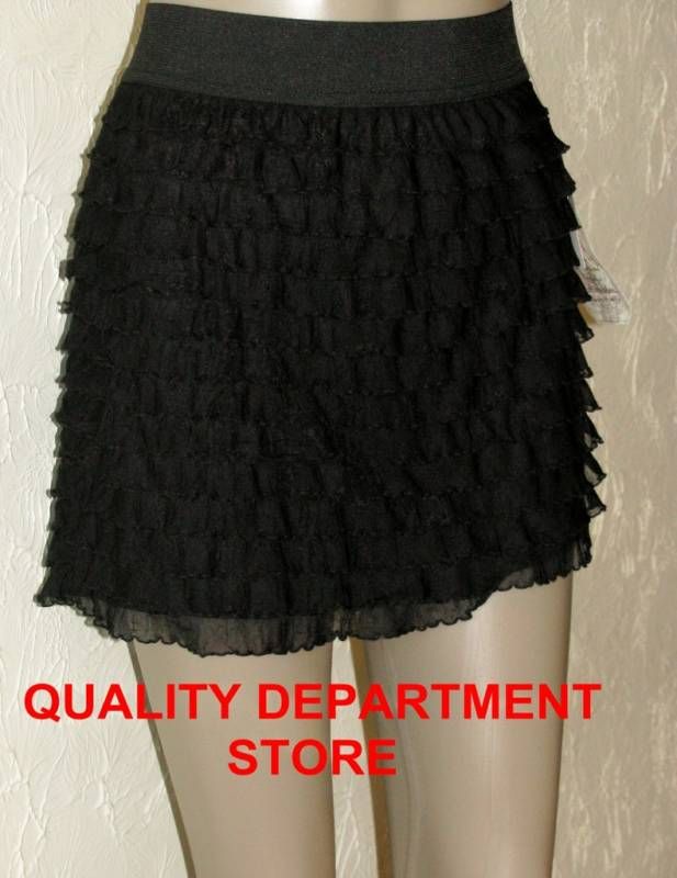 NEW L8TER JUNIORS BLACK SHUTTER PLEATED SKIRT  