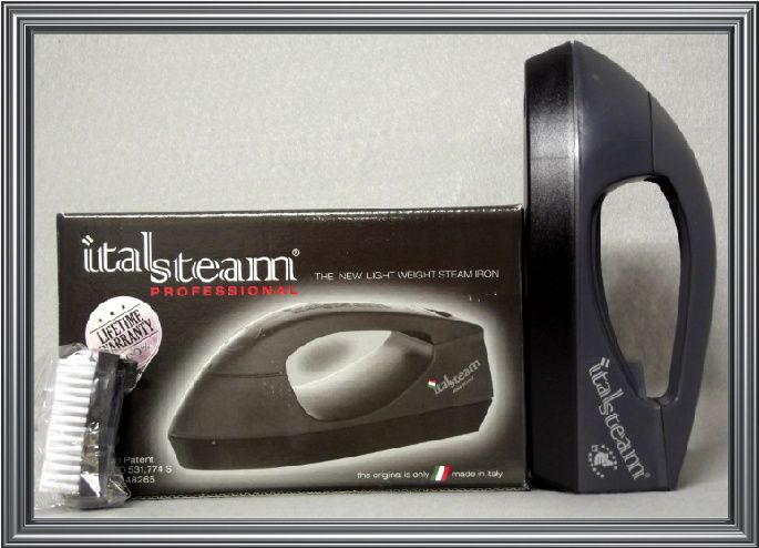   LIGHT WEIGEHT TRAVEL STEAM IRON 110V 230V BLACK 8021084402162  