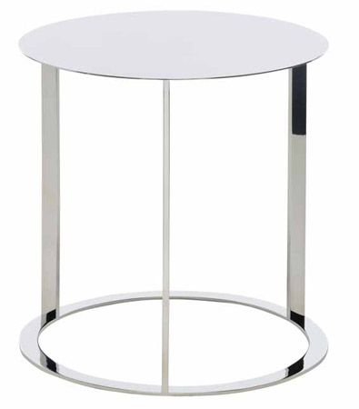Vera stainless steel side end table Contemporary  