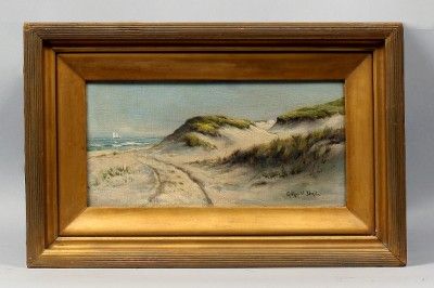 ARTHUR DIEHL LISTED OCEAN BEACH DUNES MASSACHUSETTS IMPRESSIONIST OIL 