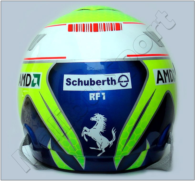 FELIPE MASSA 2008 F1 FRENCH GP REPLICA HELMET SCALE 11  