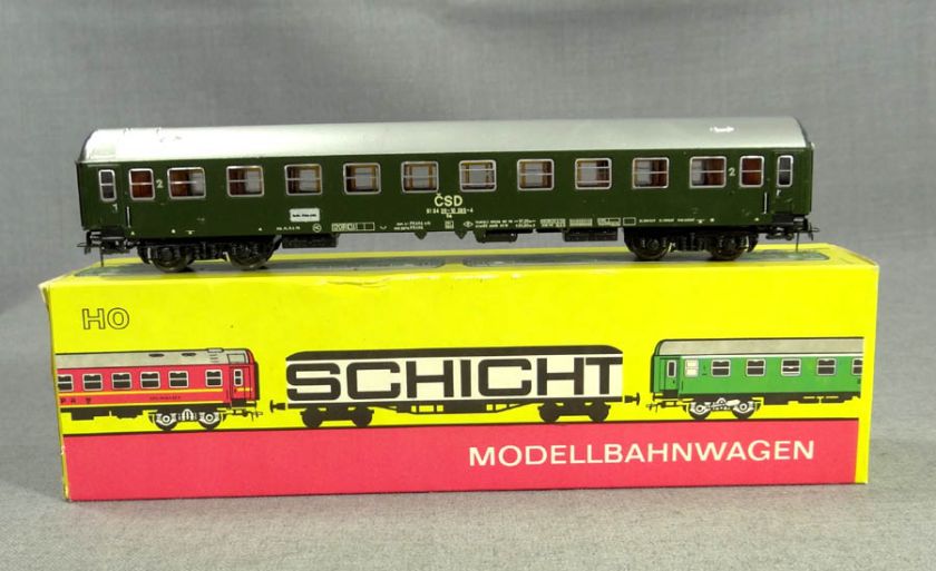   SCHICHT PASSENGER COACH B4 WAGON CAR CSD CZECH RAILWAYS HO TRAIN&BOX