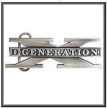 GENERATION X WWE WRESTLING BELT BUCKLE SILVERTONE NEW  