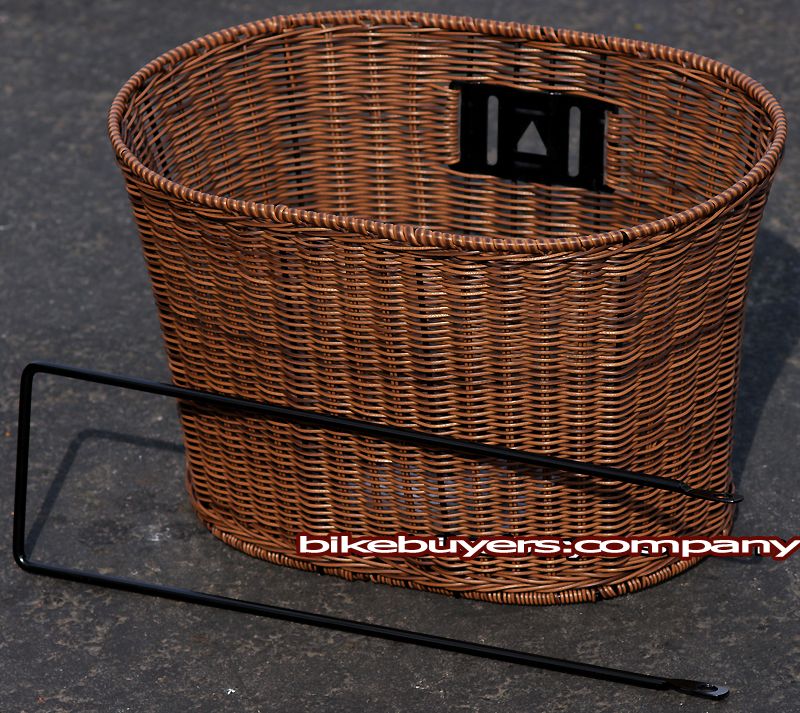 Oval PE Wicker Basket for 20 24 26 beach cruiser bikes  