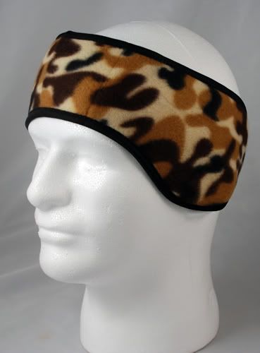 NEW EAR MUFF HEADBAND WARMER Brown CAMOUFLAGE CAMO  