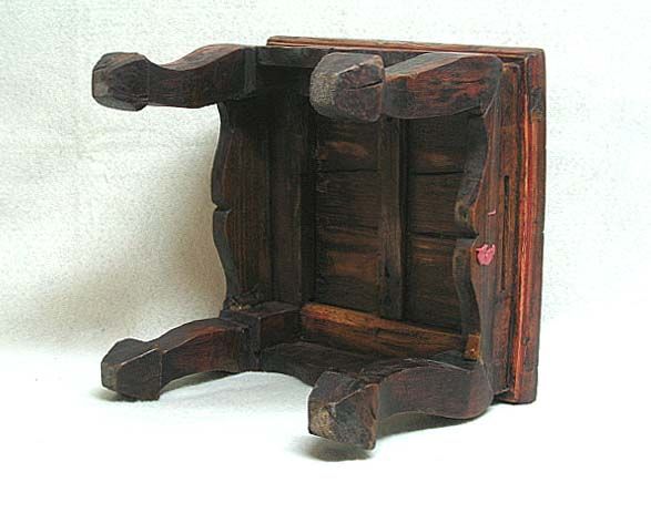 Old Chinese Small Low Wooden Stool Table Stand JY14 6  