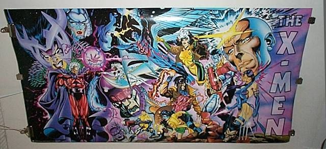 1995 GIANT SIZE X MEN MARVEL COMIC DOOR POSTER 1GAMBIT/PSYLOCKE/ROGUE 