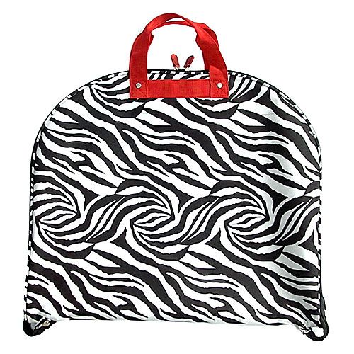 RED ZEBRA TRAVEL GARMENT DRESS BAG SUIT TOTE LUGGAGE  